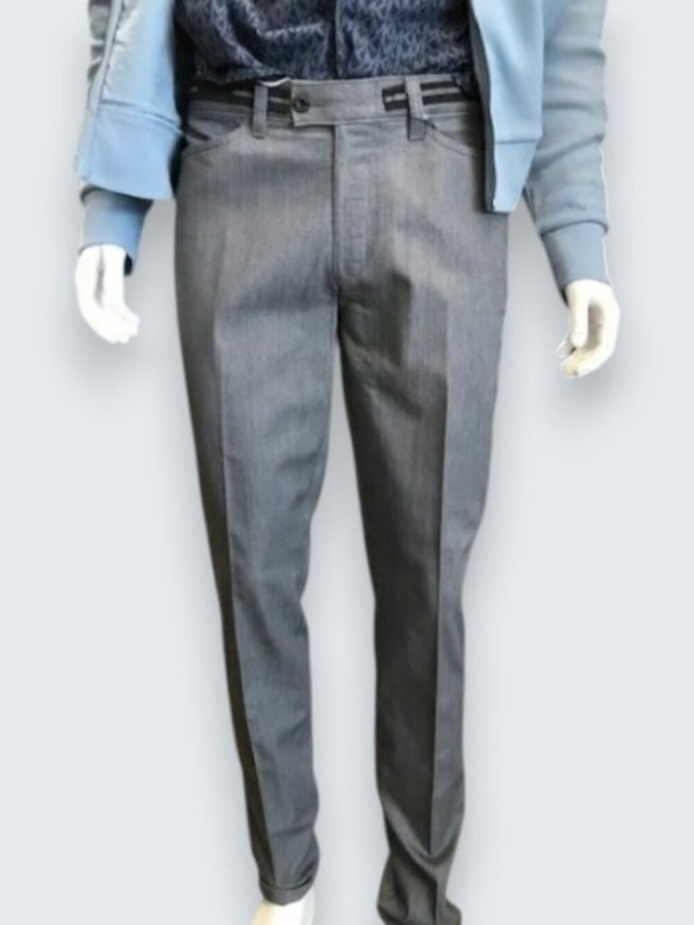 Citadin straight leg trousers grey men's size 36